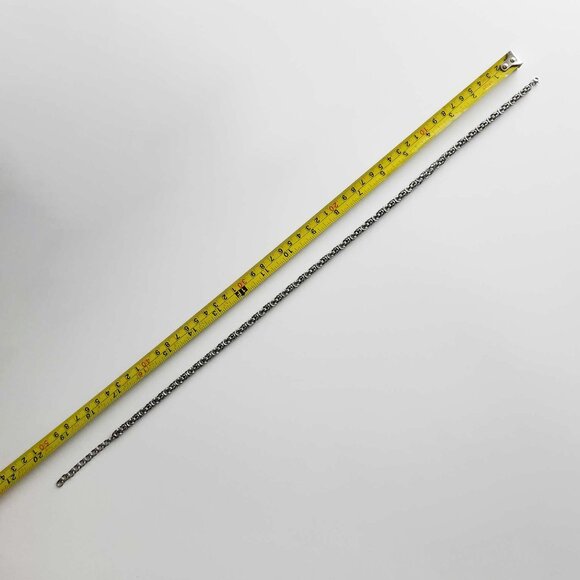 Men's 18 inch byzantine silver chain - Picture 7 of 8